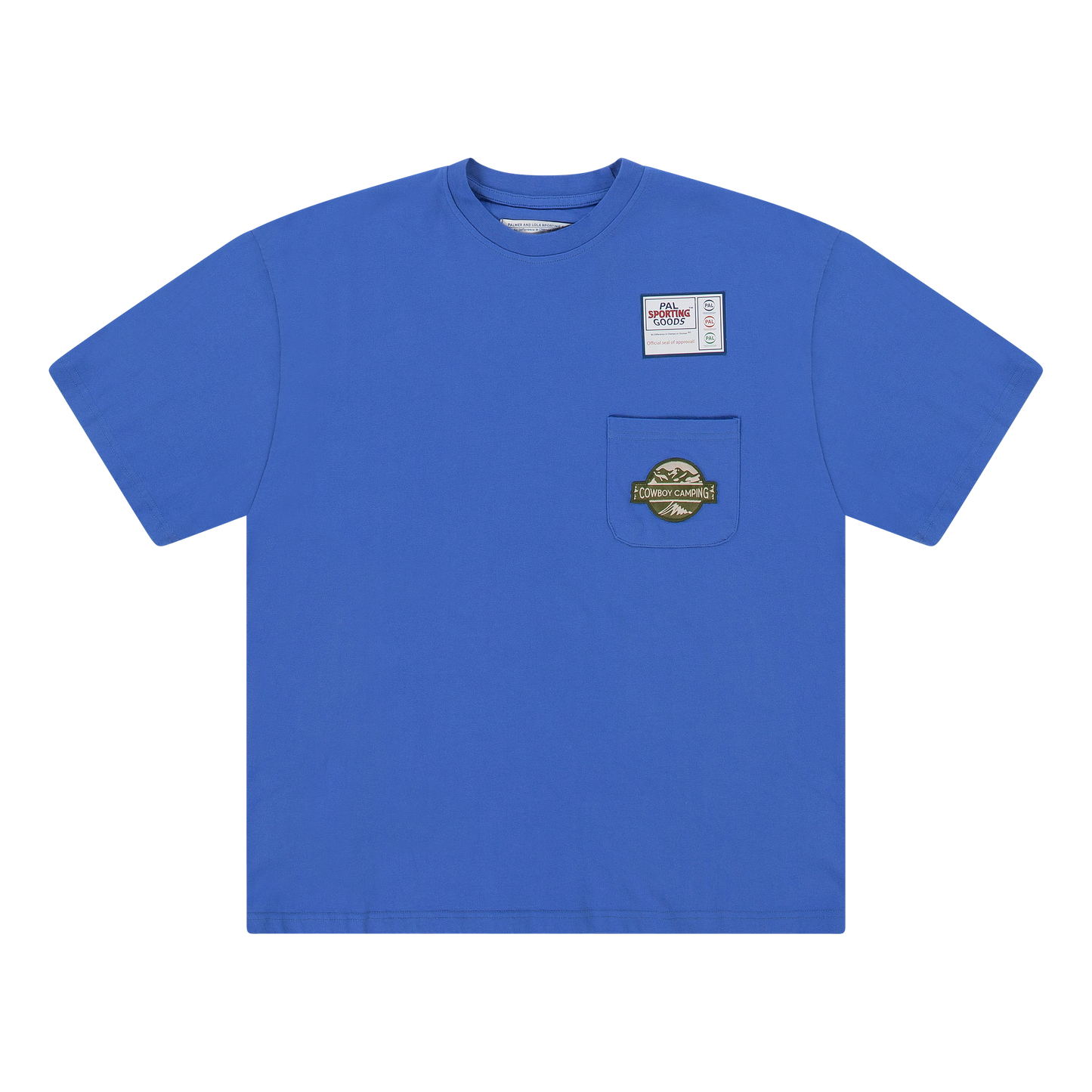 Cowboy Camping Pocket T-Shirt Deep Blue