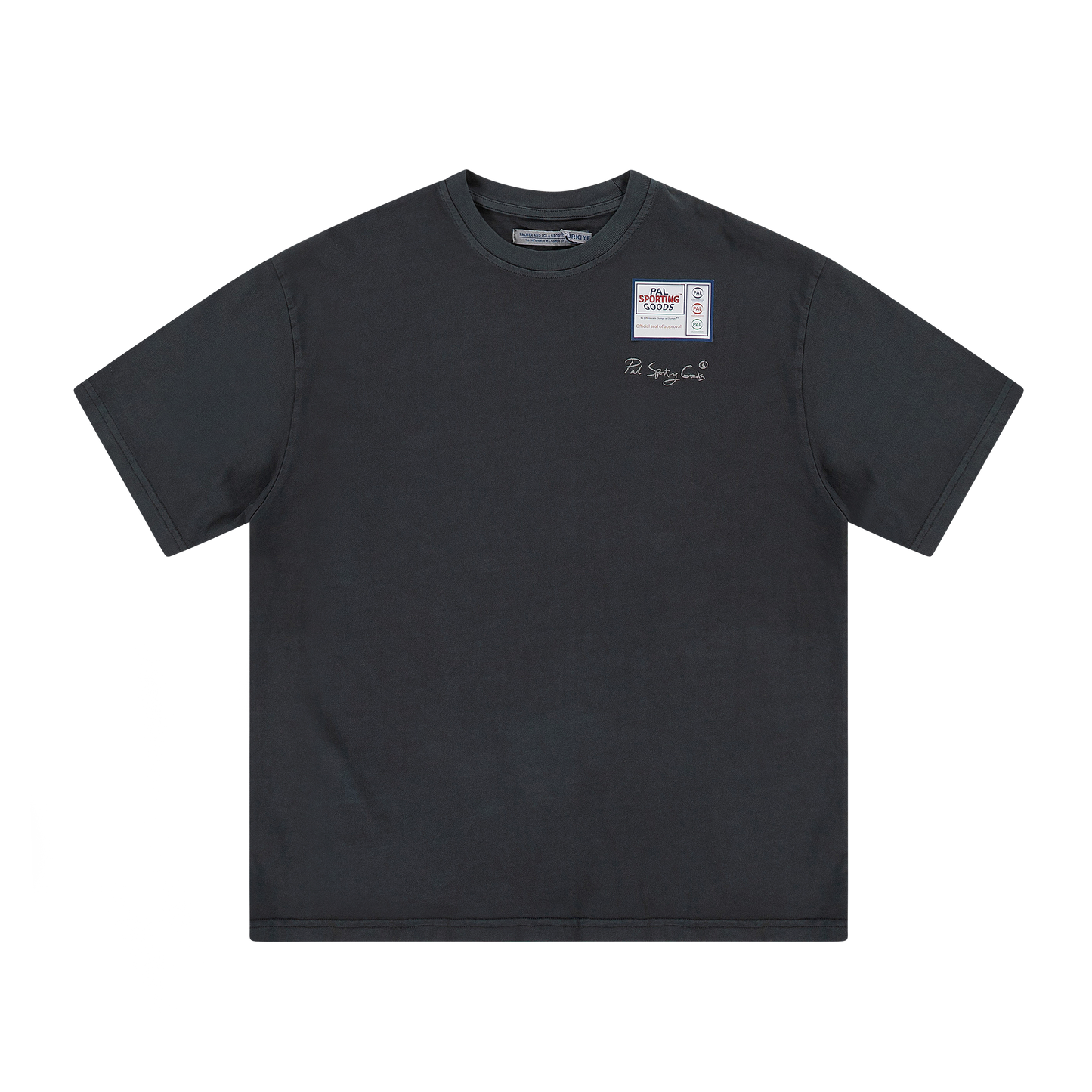 Signature Vintage Wash T-shirt Black caviar