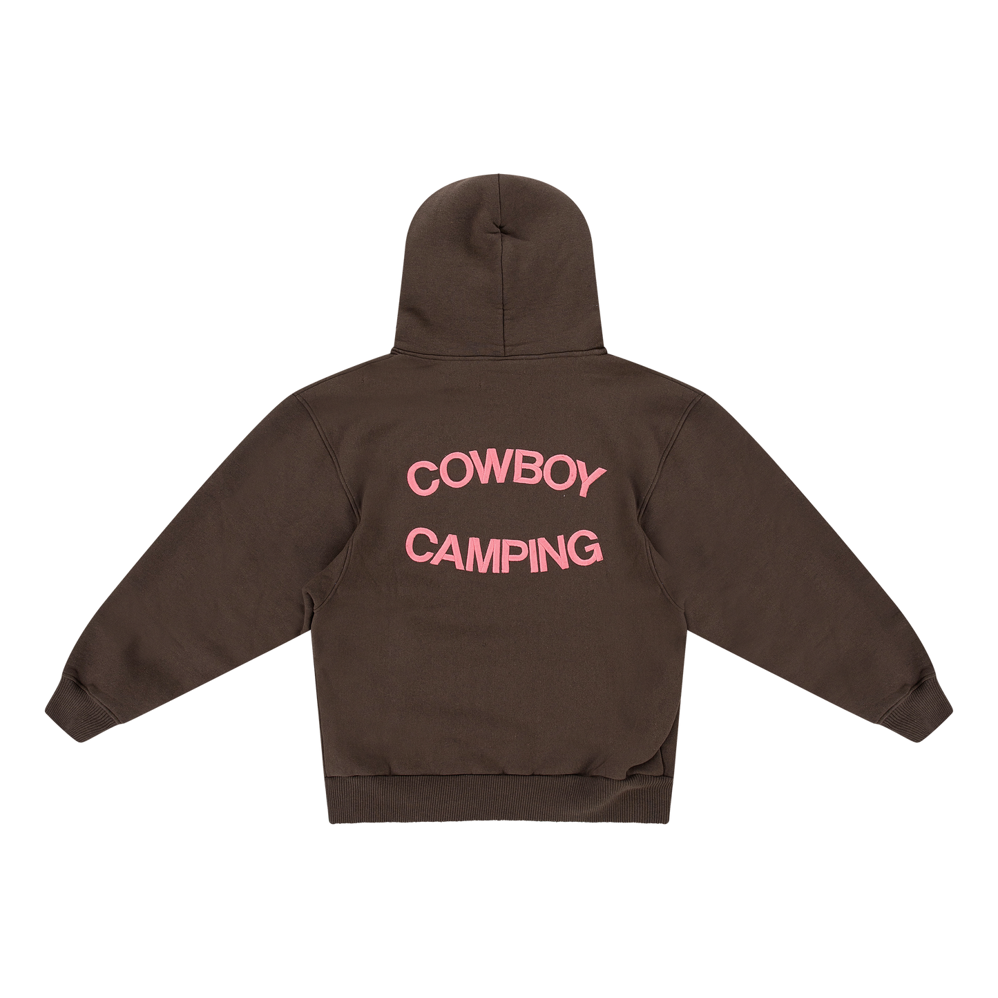Cowboy Camping Hoodie Brown