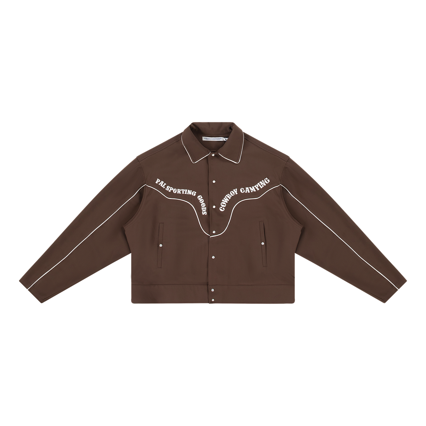 Cowboy Camping Button Down Vest Brown