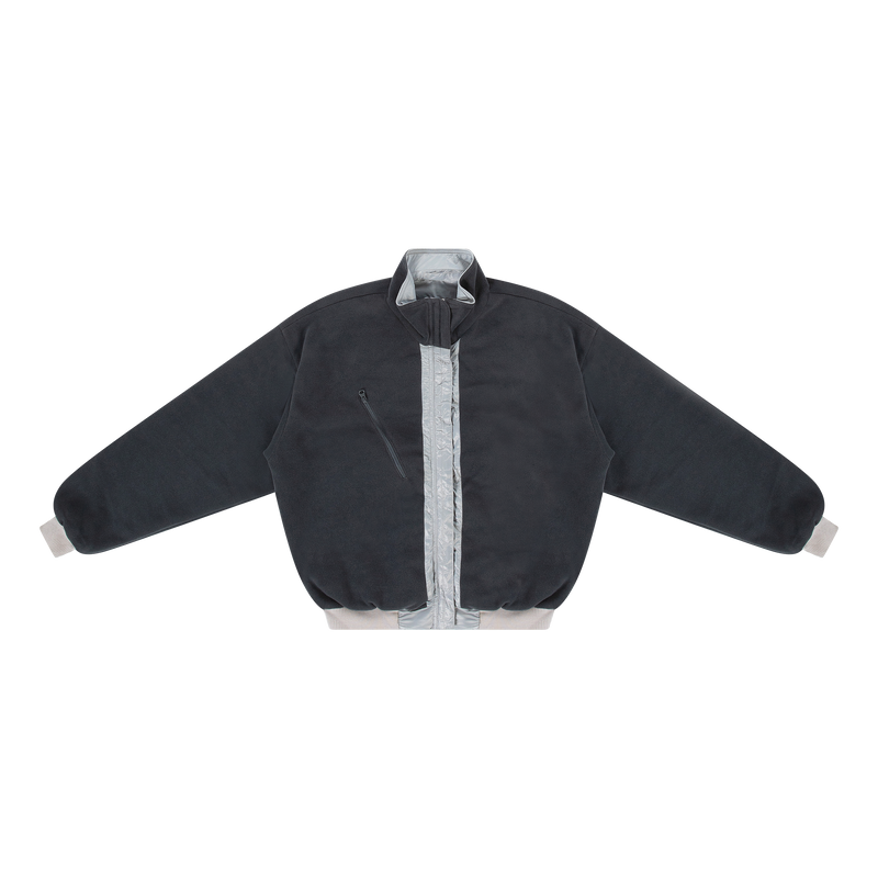 PJ’s Trail Cloud Reversible Short Bomber Gray Silver