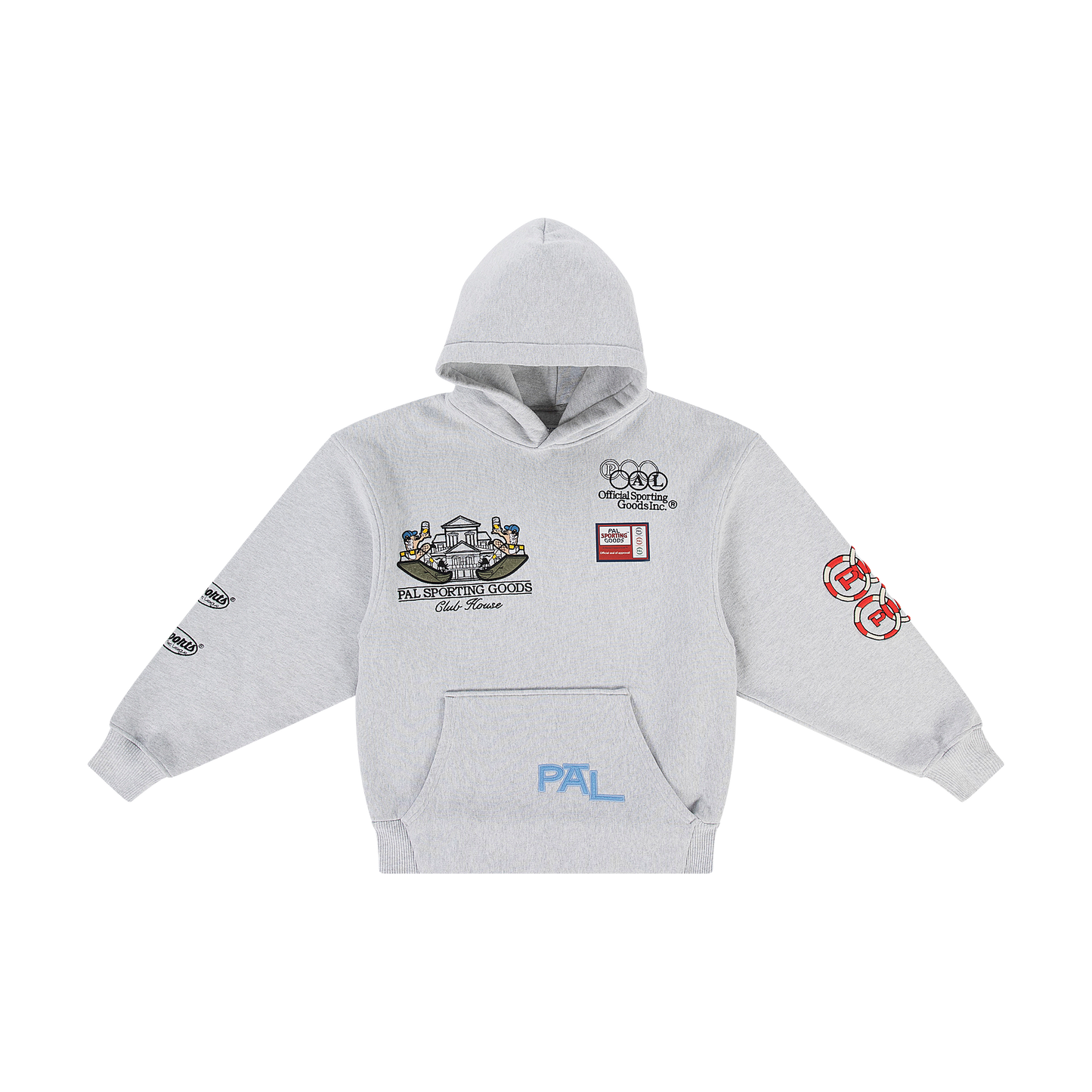 Club House Collective Hoodie Light Gray Marl