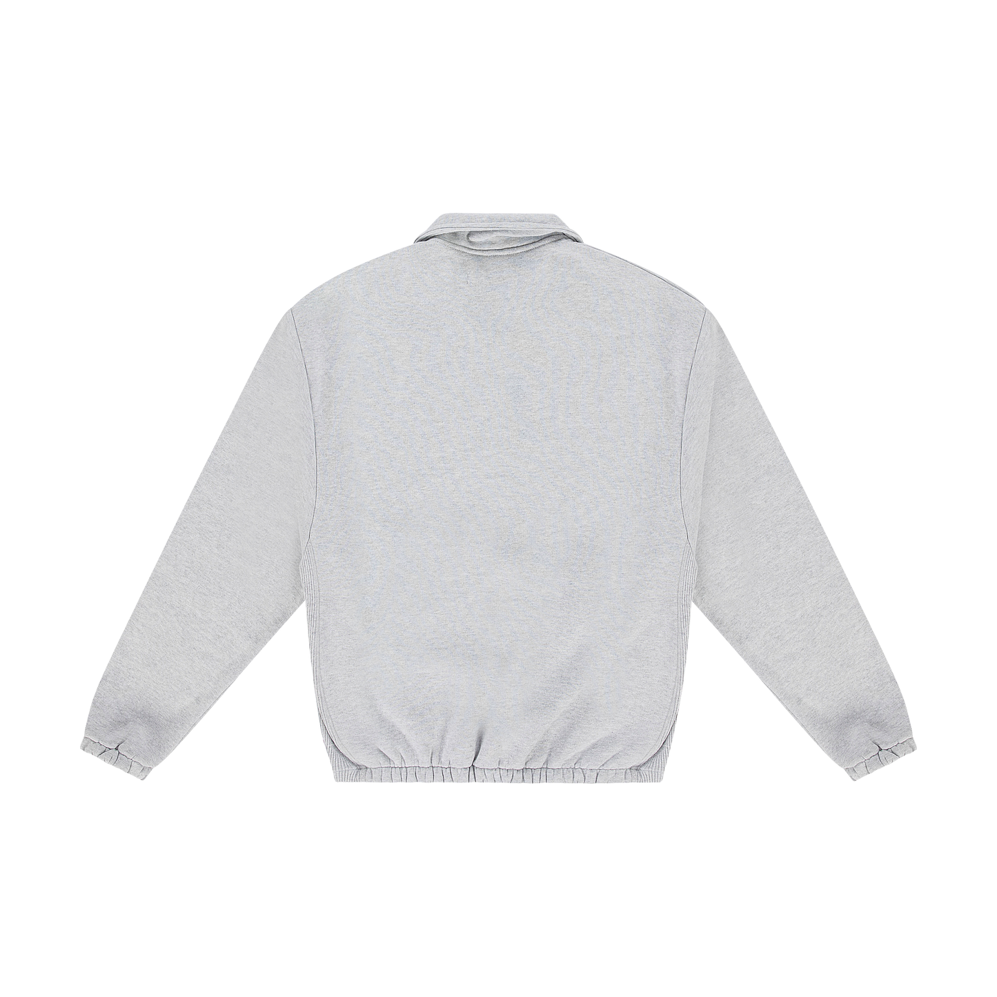 New TM Button Down Collared Sweater Light Gray Marl