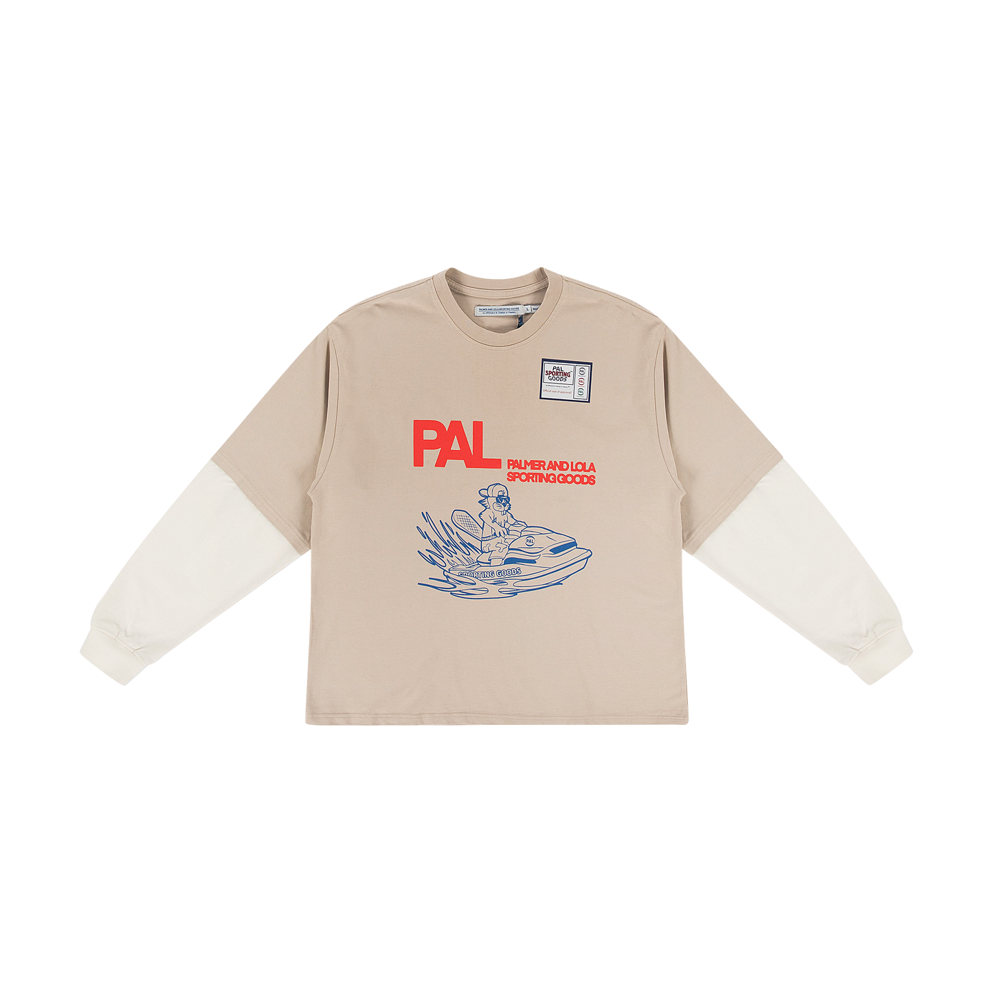 River Rats Double Sleeve Longsleeve Feather Gray
