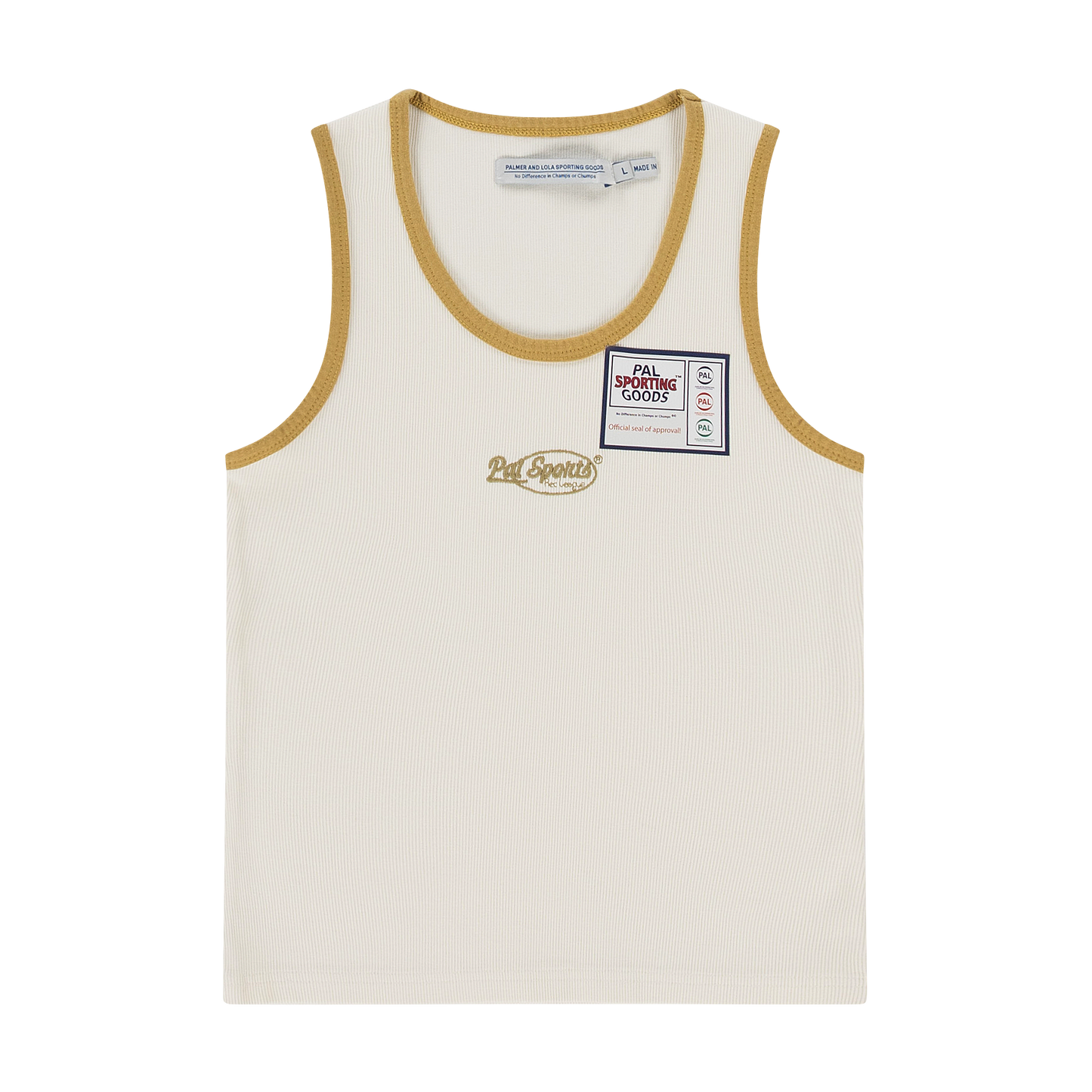 Rec League Womens Tank Top Marshmallow Khaki