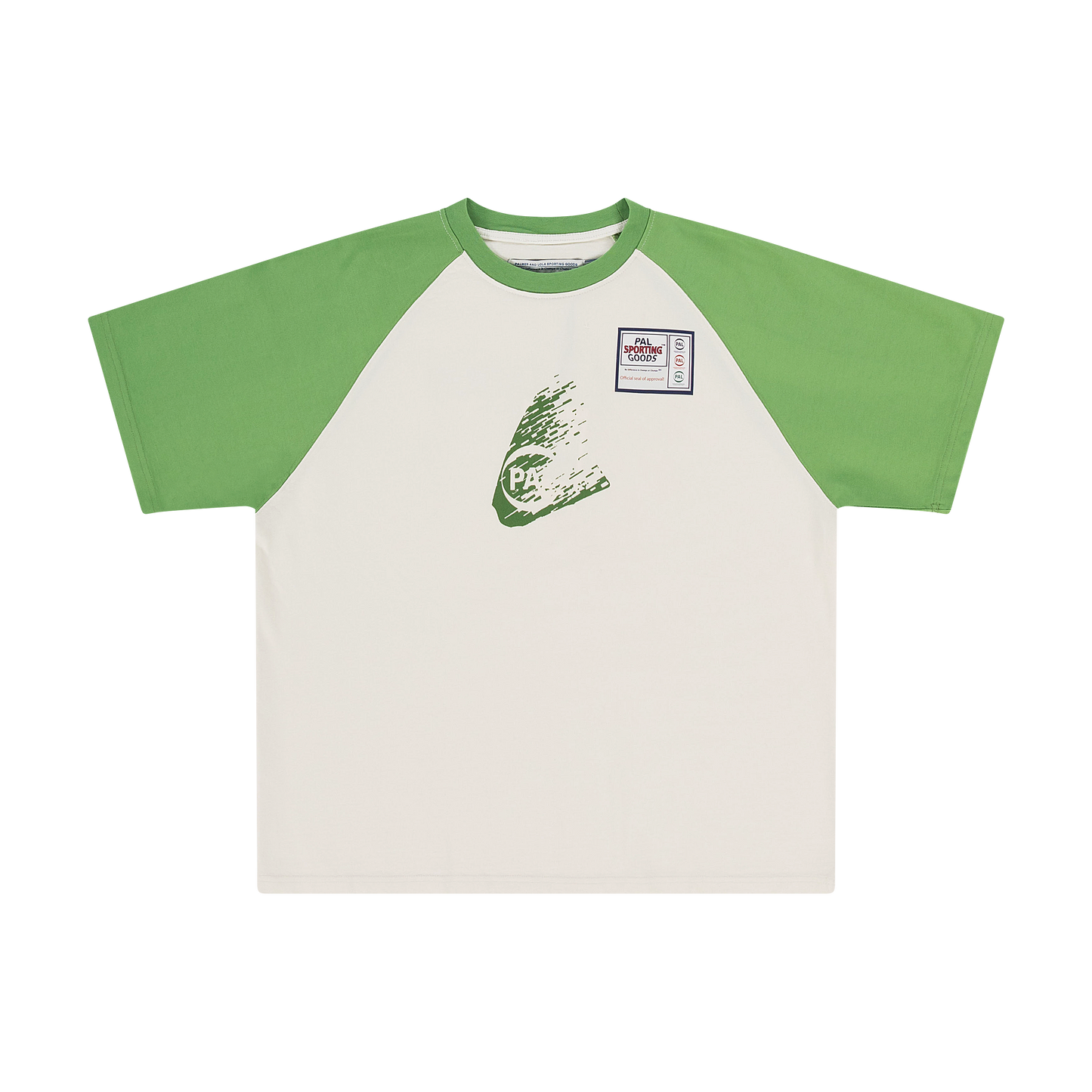 Rec League Raglan T-shirt Marshmallow Green