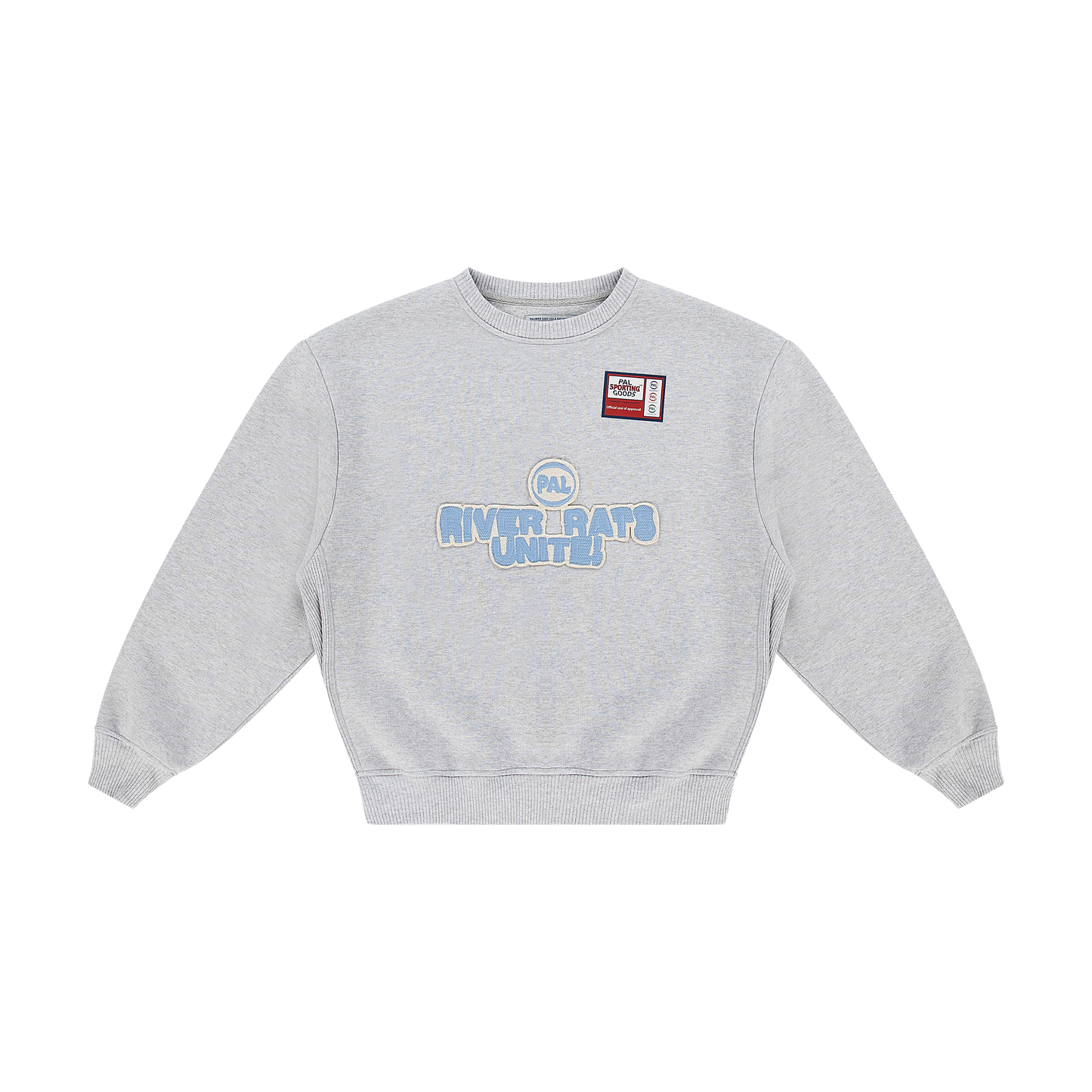 River Rats Crewneck Light Gray Marl