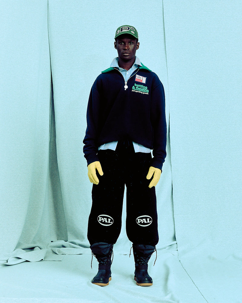 Batting & Fielding half Zip Maritime Blue