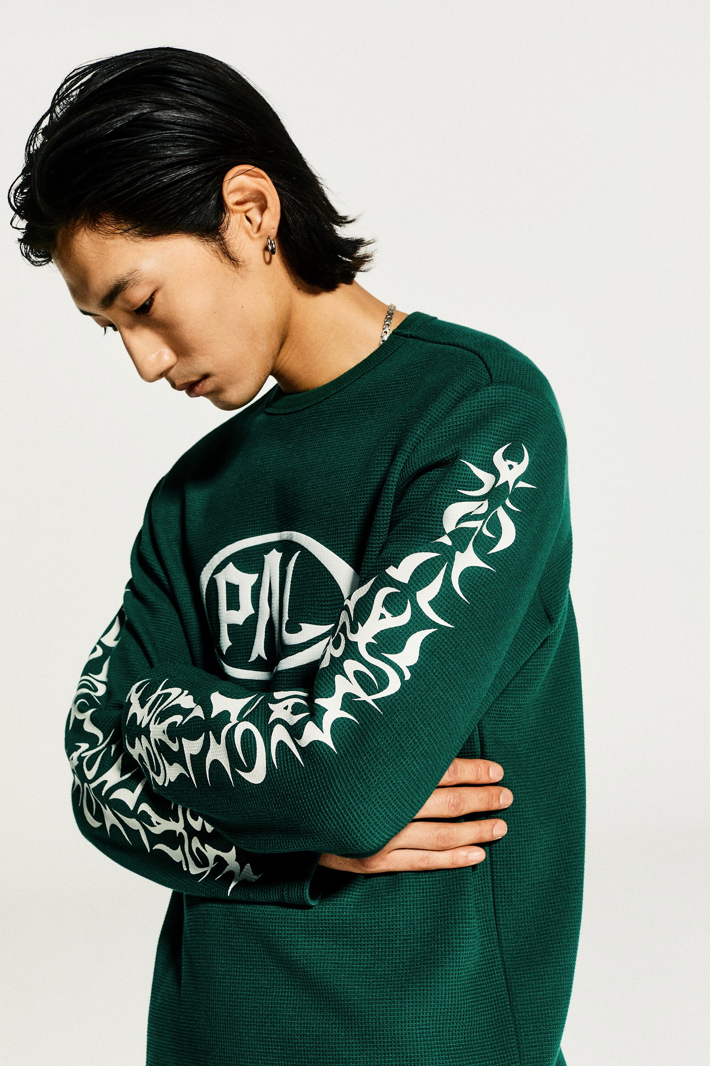 Racing wheels longsleeve waffle knit