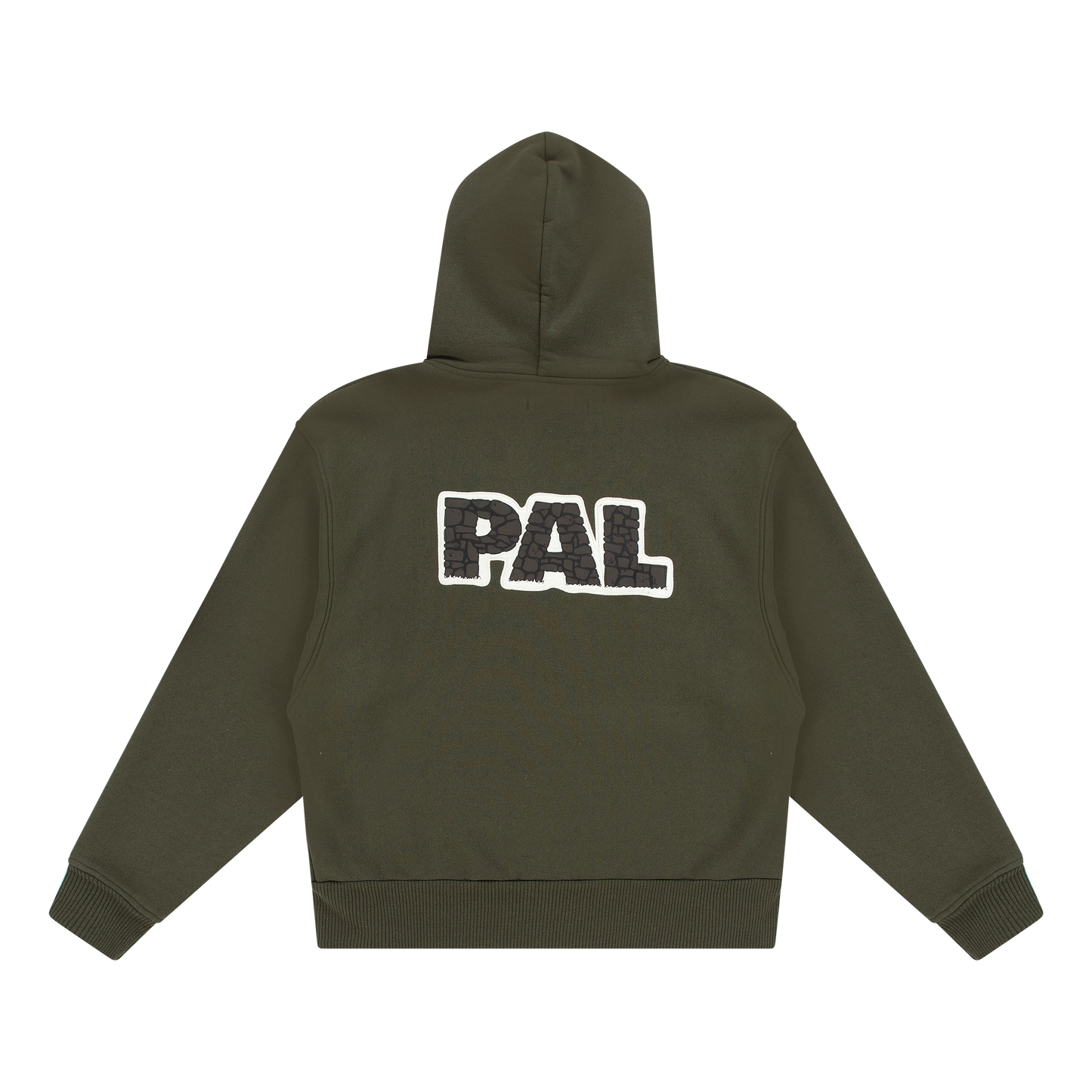 Bricks On The Wall Hoody Military Olive