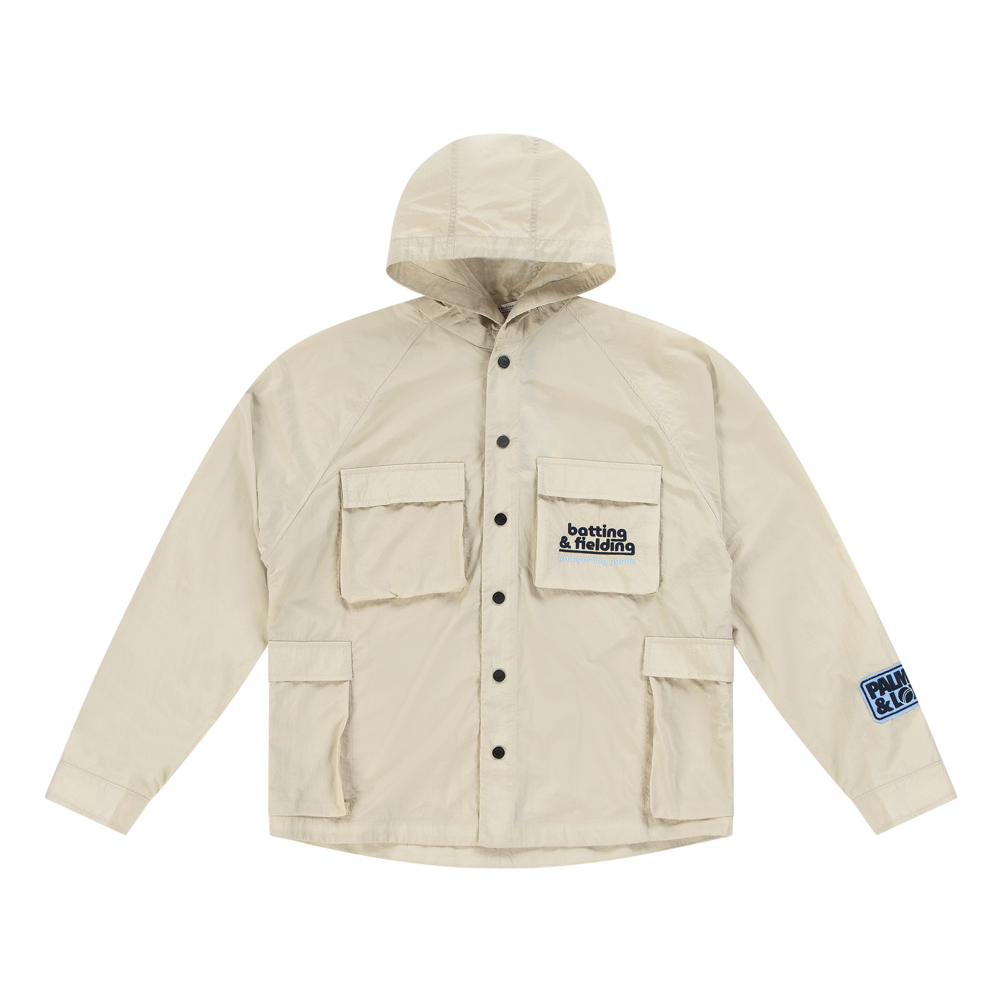 Batting & Fielding Hooded Overshirt Marshmellow