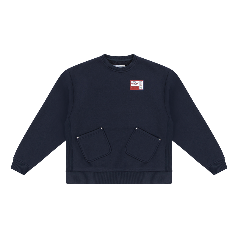Bye Pocket Crewneck Maritime Blue