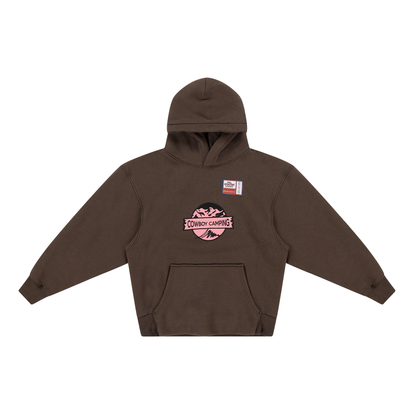Cowboy Camping Hoodie Brown