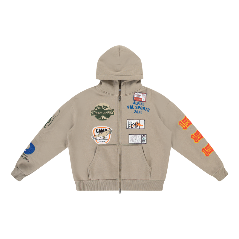 PAL Trial Hiking Collective Full Zip Hoodie Taupe