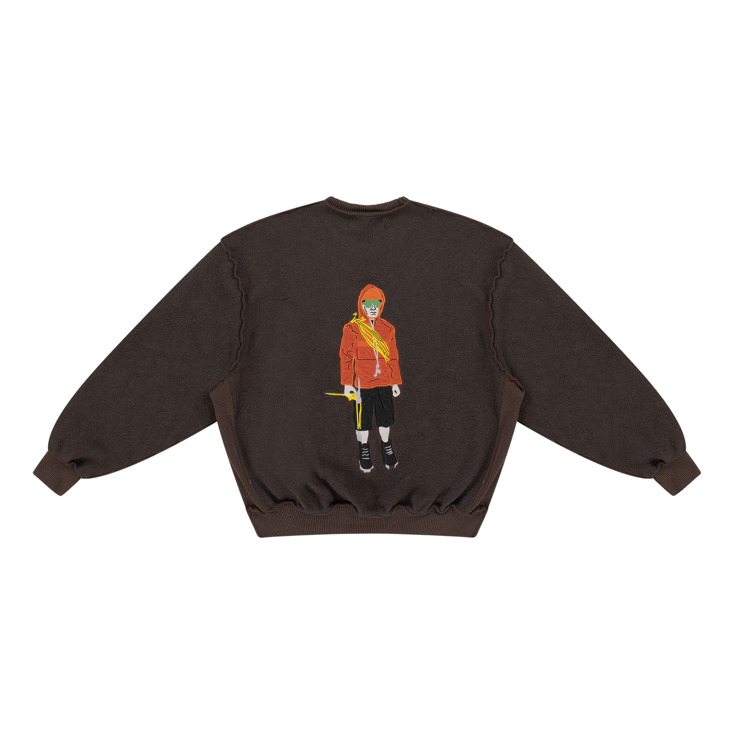 CFA Inside Out Crewneck Deep Brown