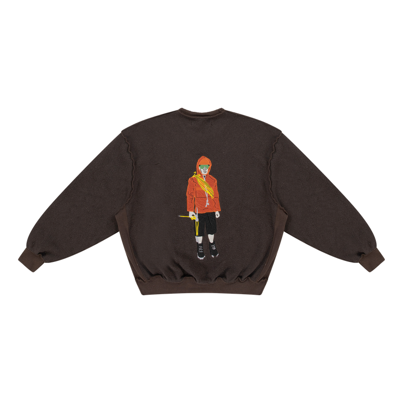 CFA Inside Out Crewneck Deep Brown