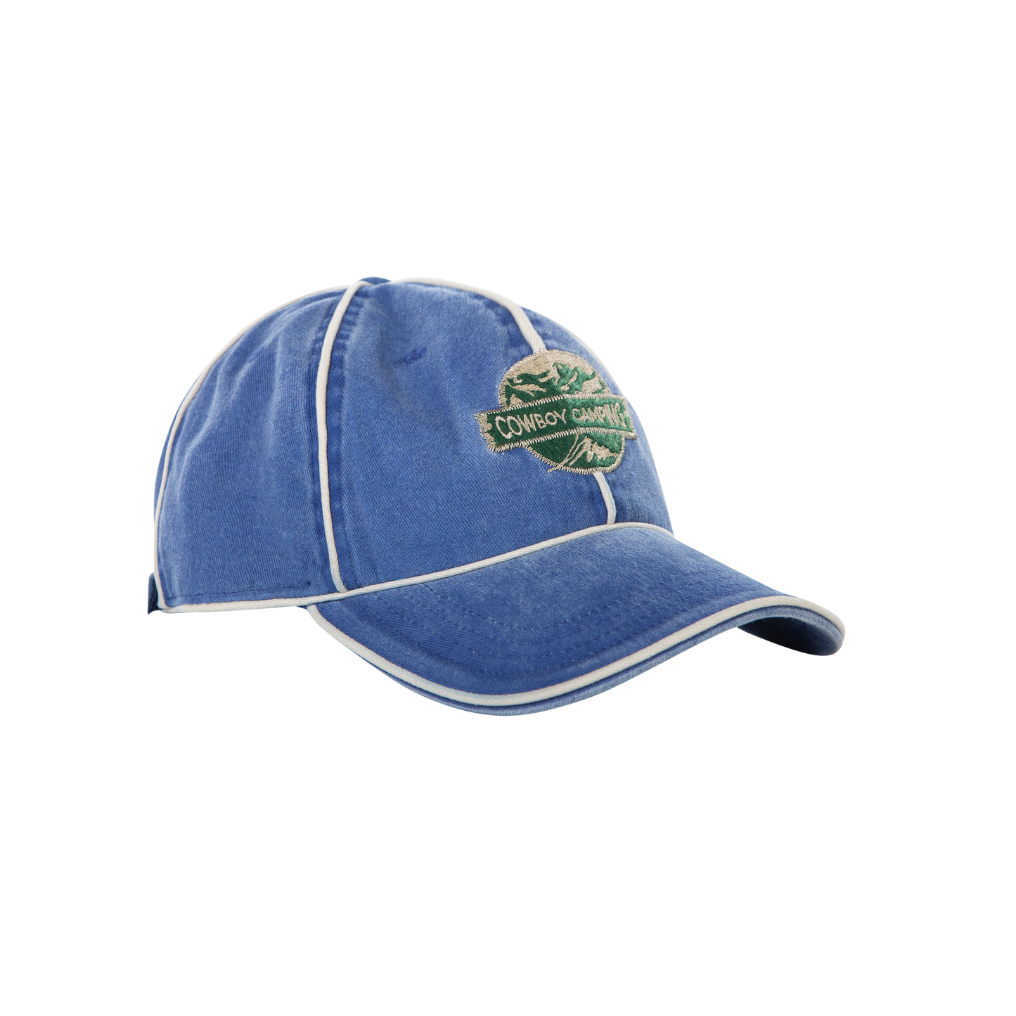Cowboy Camping Cap Washed Blue