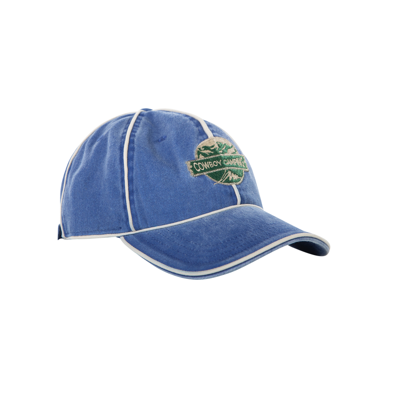 Cowboy Camping Cap Washed Blue