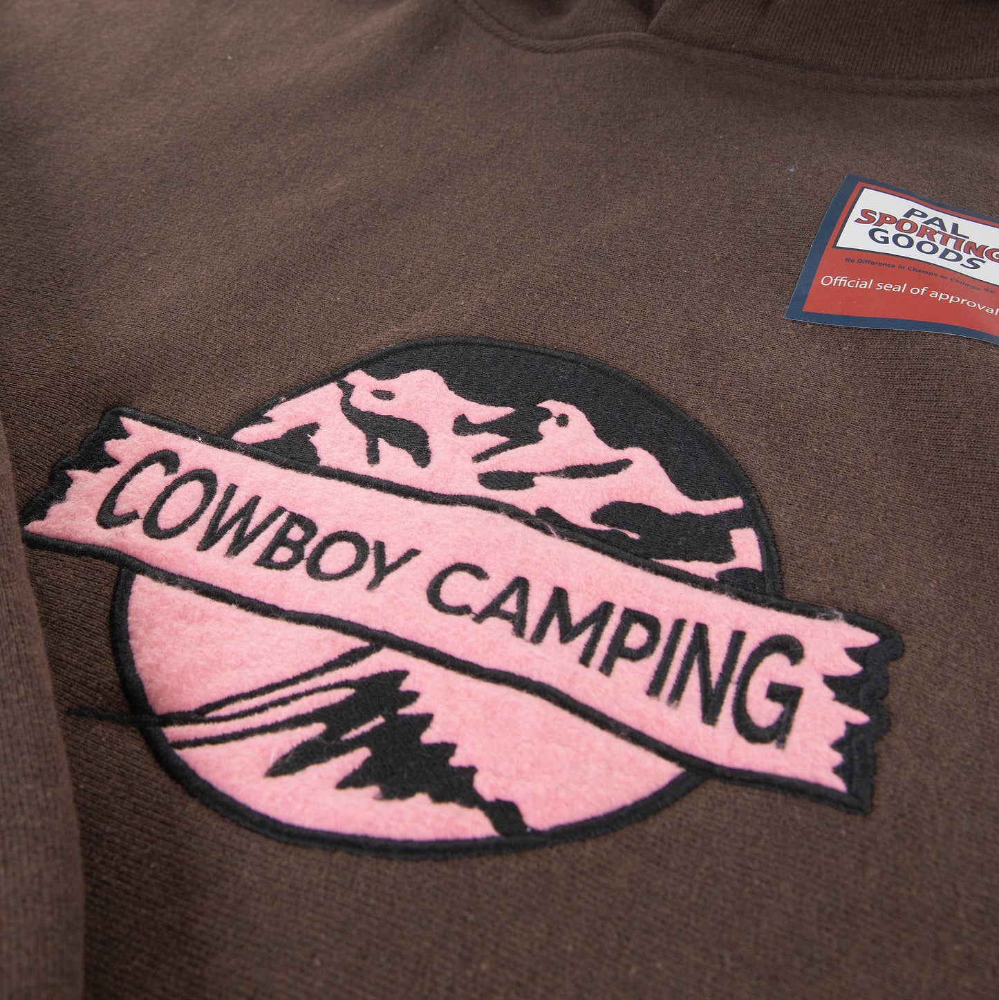 Cowboy Camping Hoodie Brown