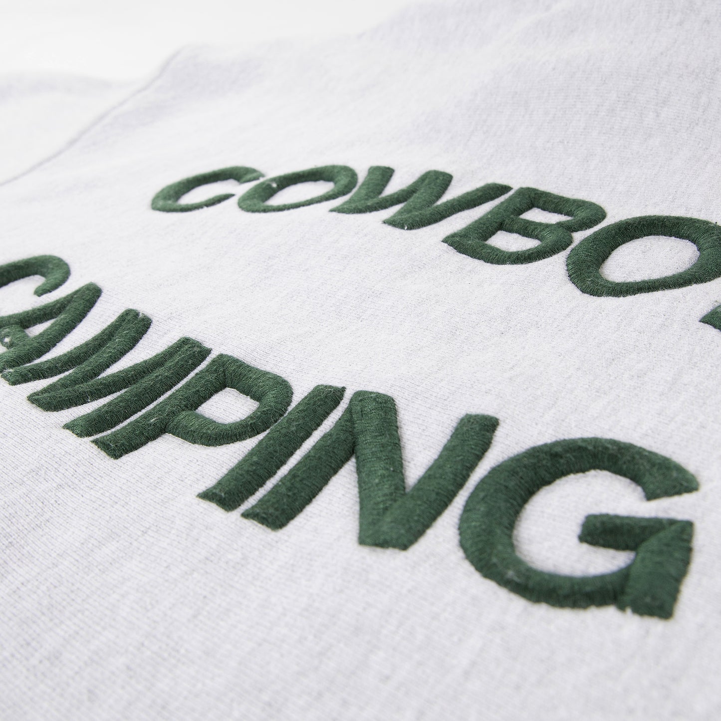 Cowboy Camping Hoodie Light Gray Marl