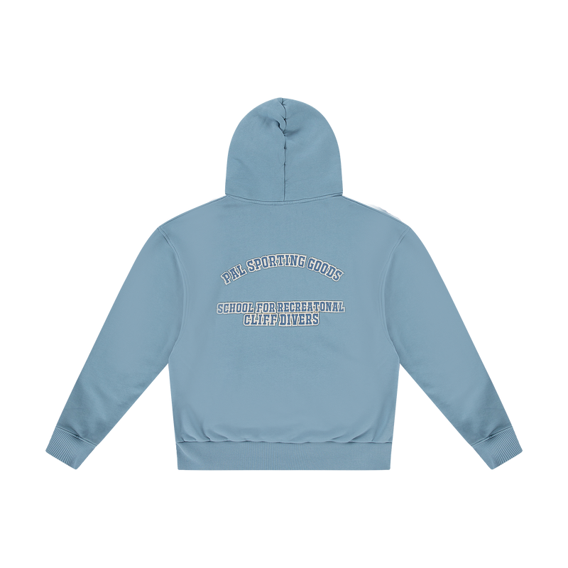 Cliff Divers School Hoodie Faded Denim