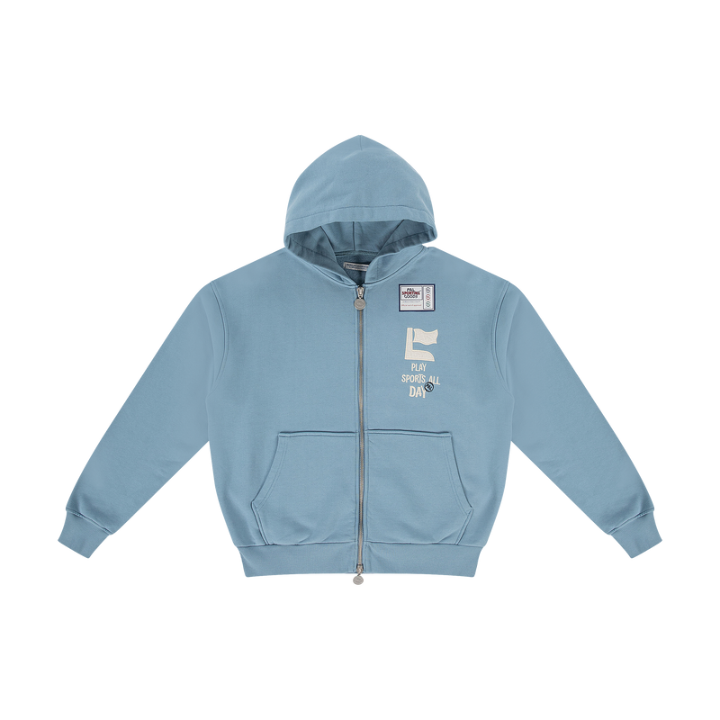 Play Sports All Day Full Zip Hoodie Faded Denim