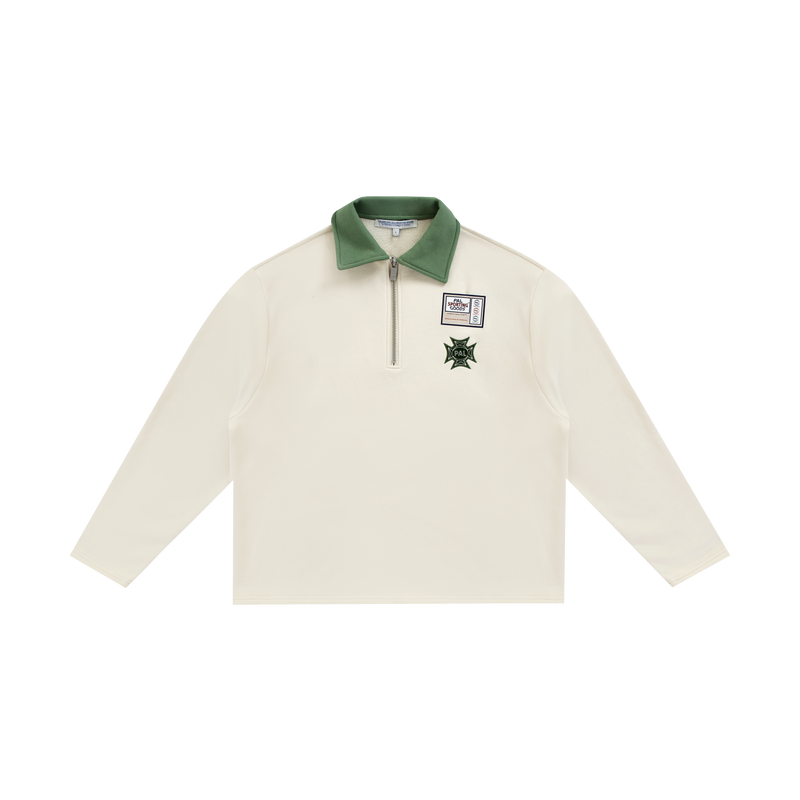 Official Sponsors Half Zip Marshmallow