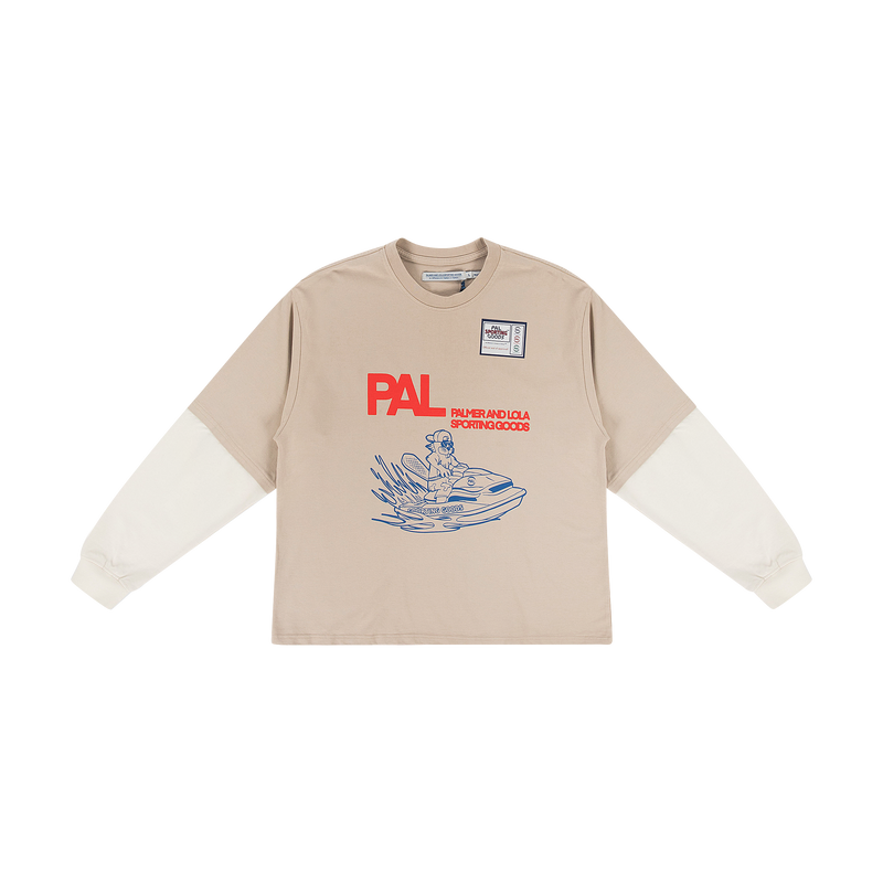 River Rats Double Sleeve Longsleeve  Feather Gray