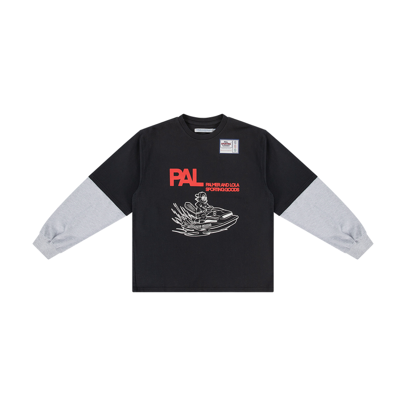 River Rats Double Sleeve Longsleeve  Caviar