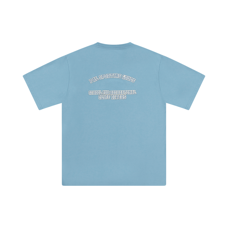 Cliff Divers School T-shirt Faded Denim