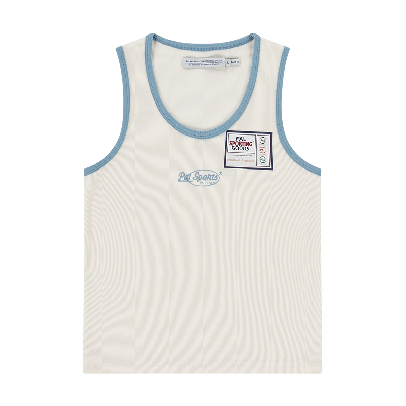 Rec League Womens Tank Top Marshmallow Blue