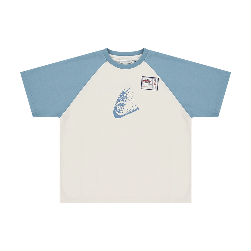 Rec League Raglan T-shirt Marshmallow Blue