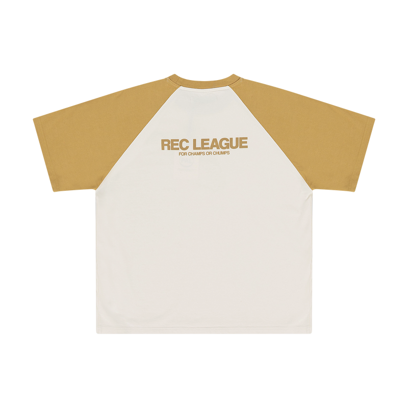 Rec League Raglan T-shirt Marshmallow Khaki