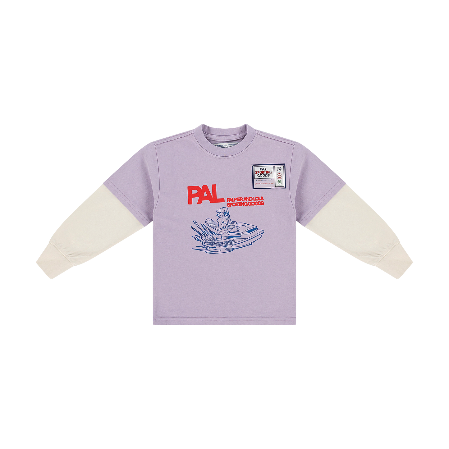 River Rats Double Sleeve Kids Longsleeve  Lilac Hills