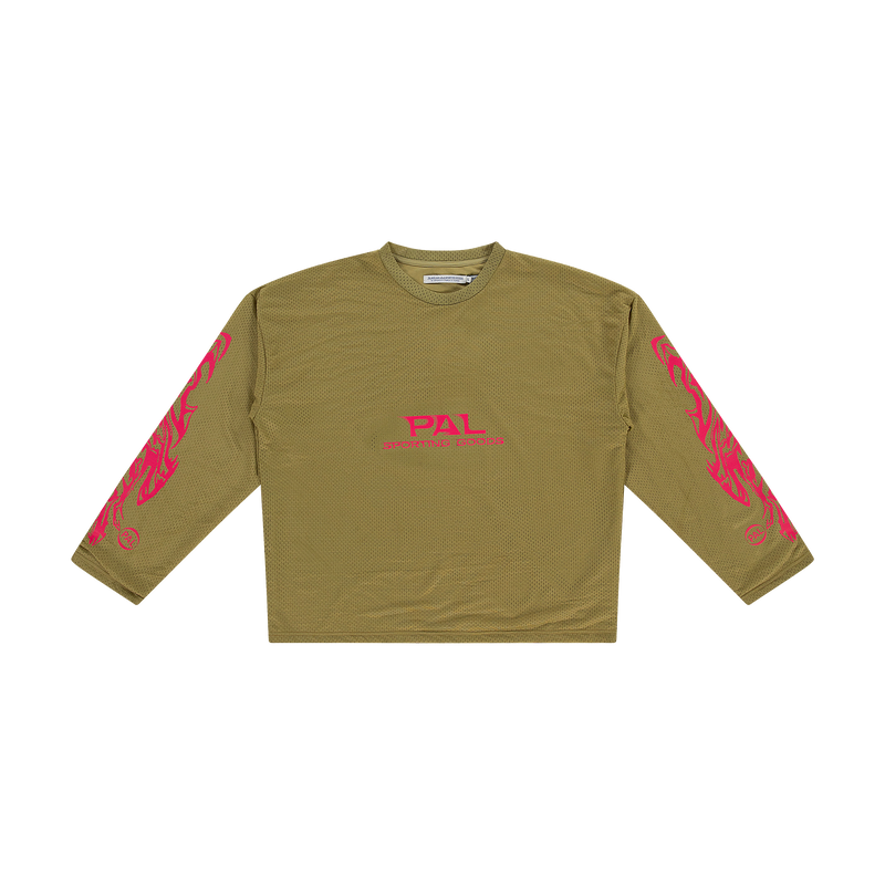 Ripple Mesh Longsleeve Khaki Bonbon