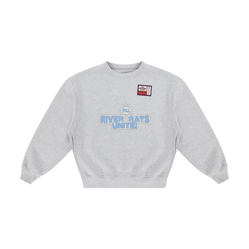 River Rats Crewneck Light Gray Marl