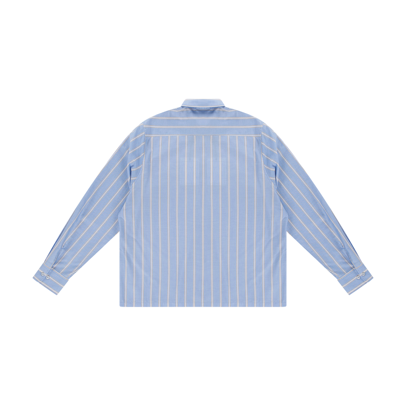 Ripple Oxford Shirt Striped Blue
