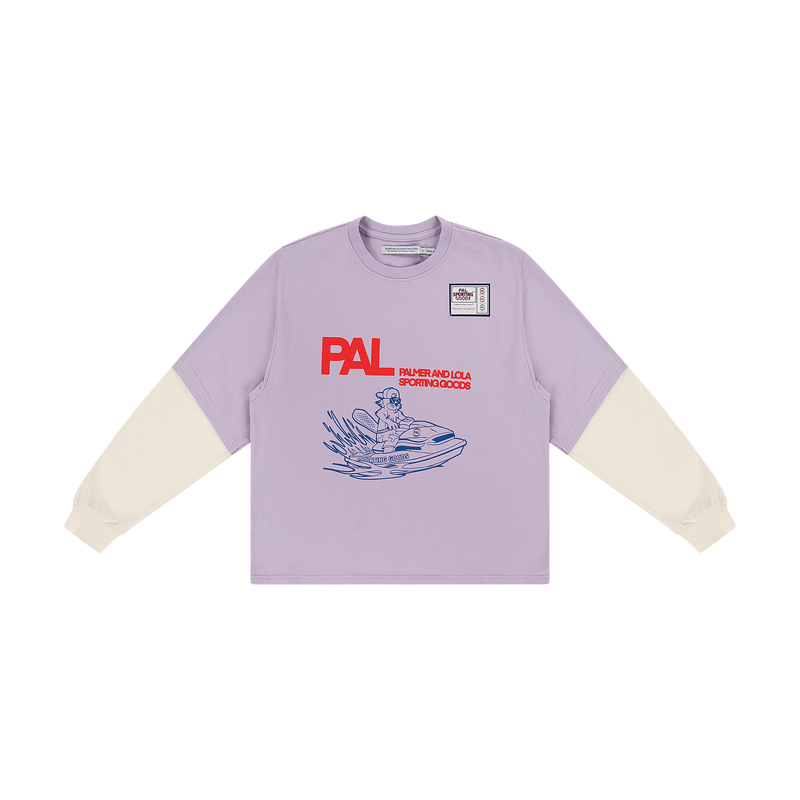 River Rats Double Sleeve Longsleeve  Lilac Hills