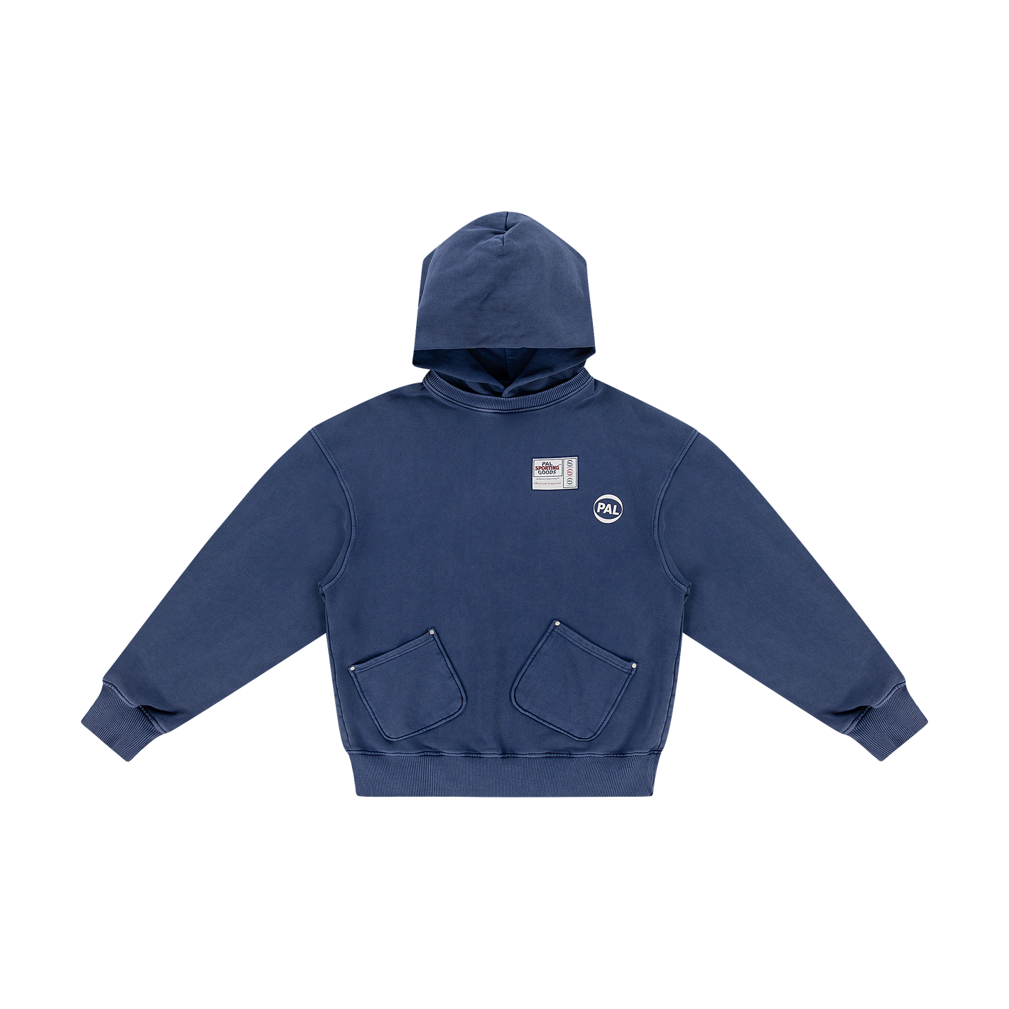 New TM Hooded Crewneck Medieval Blue