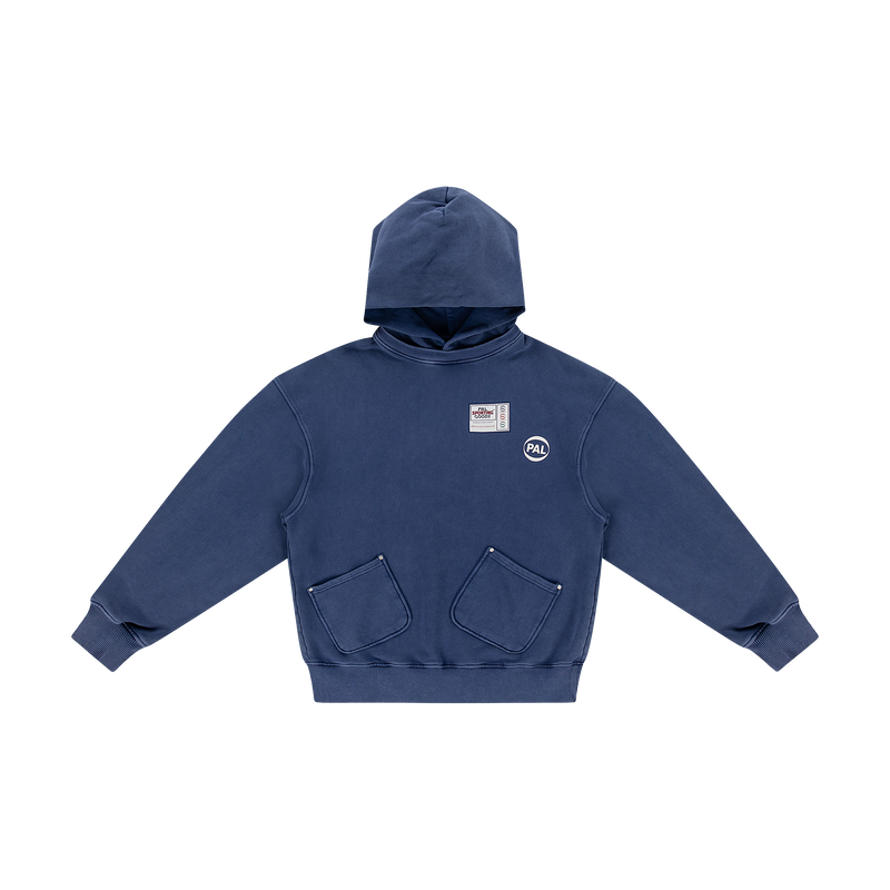 New TM Hooded Crewneck Medieval Blue