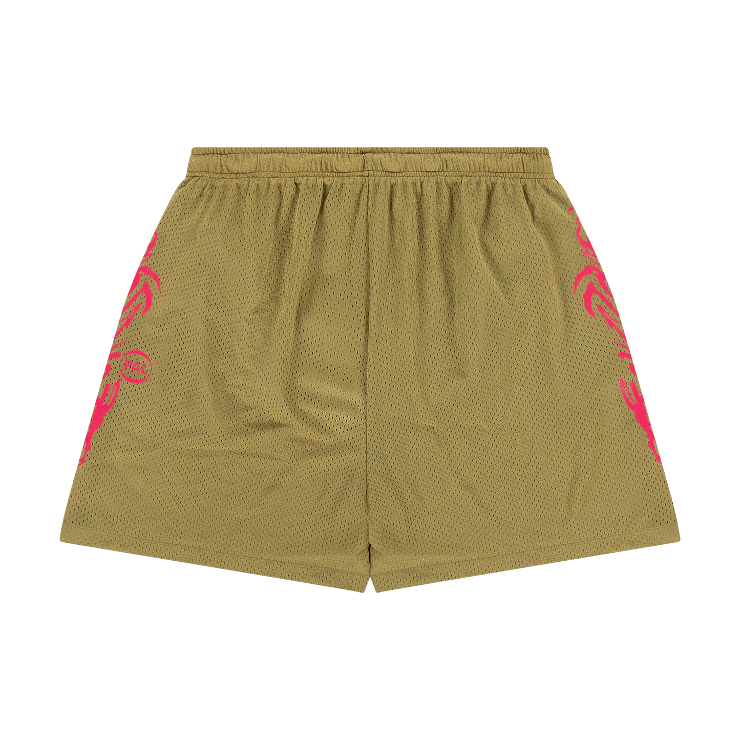 Ripple Mesh Short Khaki Bonbon