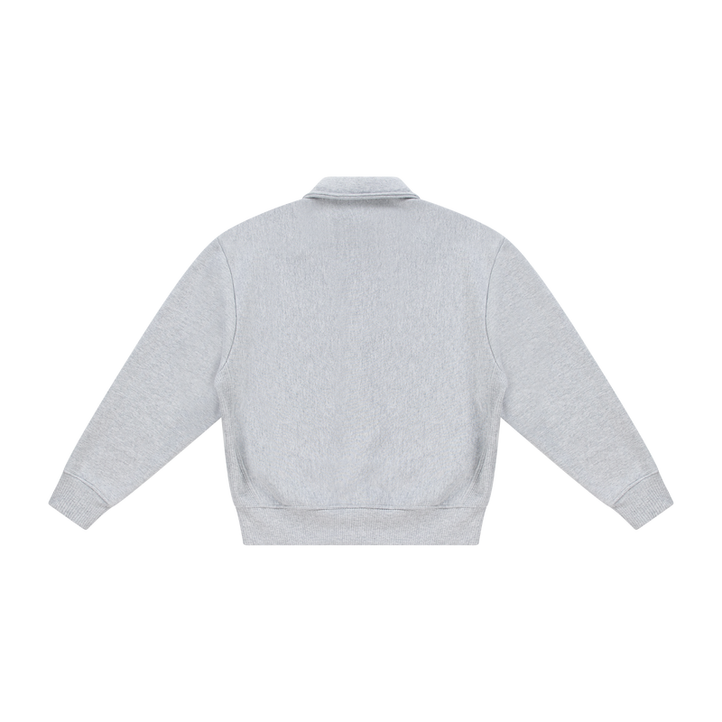 Pre Game Half Zip Light Gray Marl