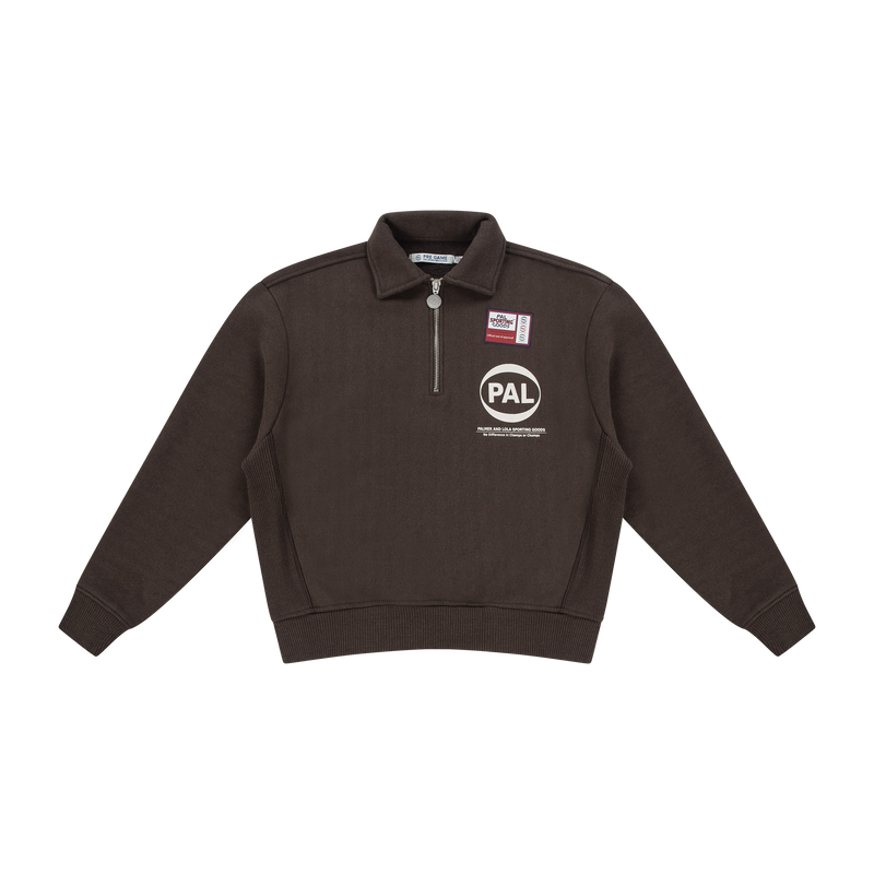 Company Half Zip Deep Mahogany