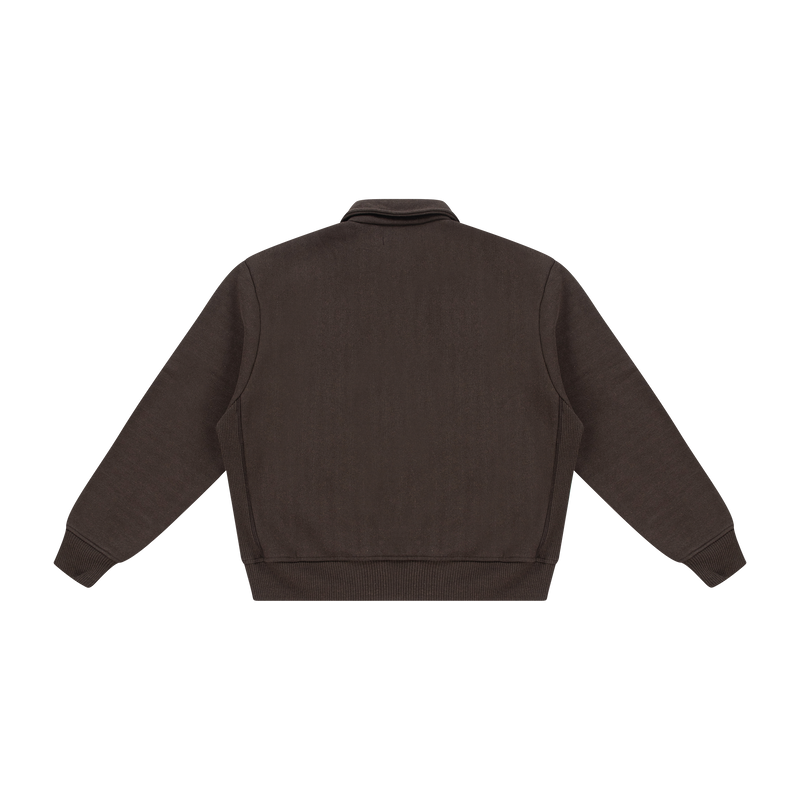 Company Half Zip Deep Mahogany