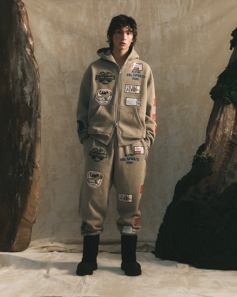 PAL Trial Hiking Collective Full Zip Hoodie Taupe