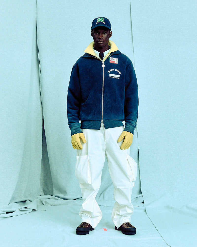 The Last Pick Kid Colar Zip Maritime Blue