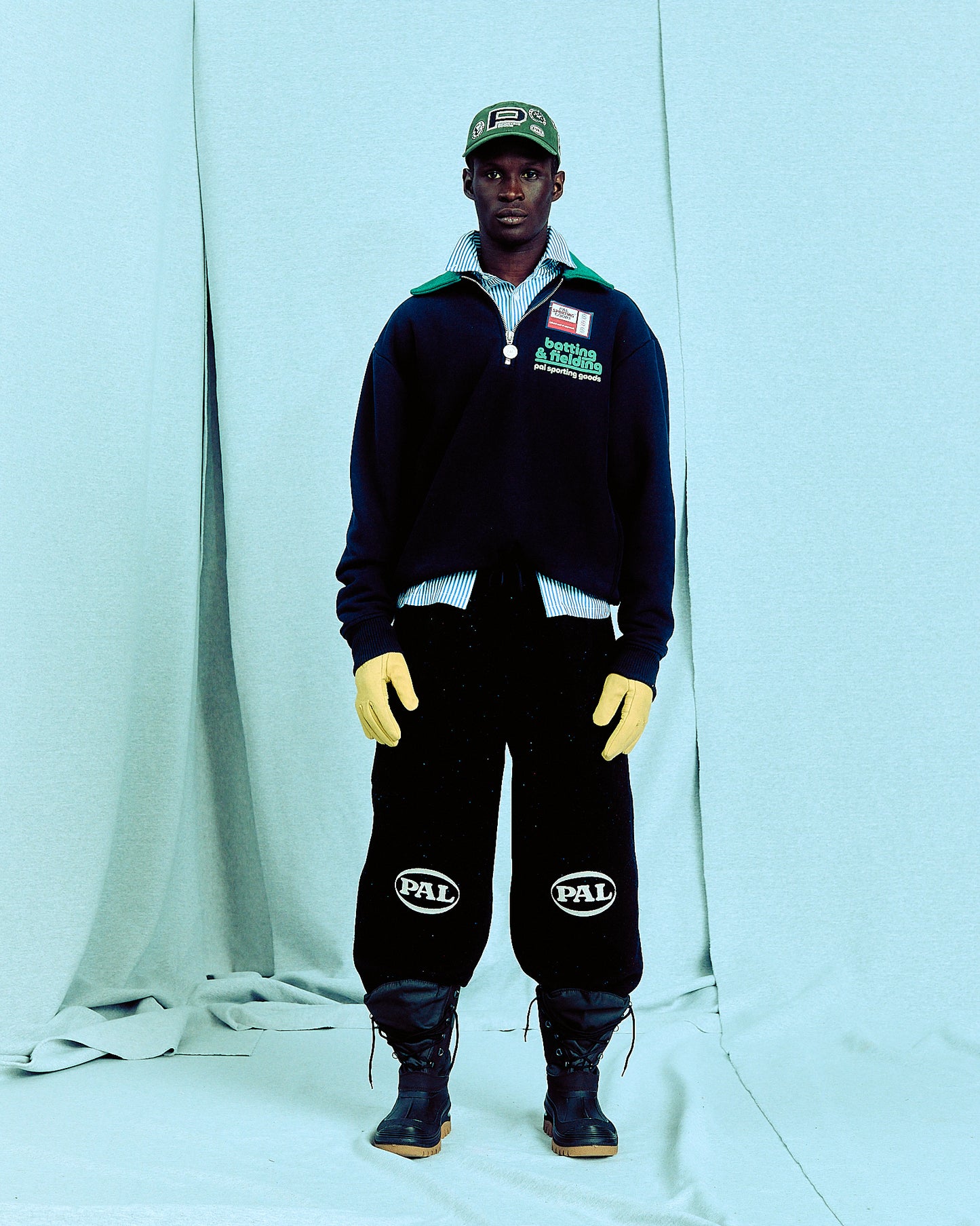Batting & Fielding half Zip Maritime Blue