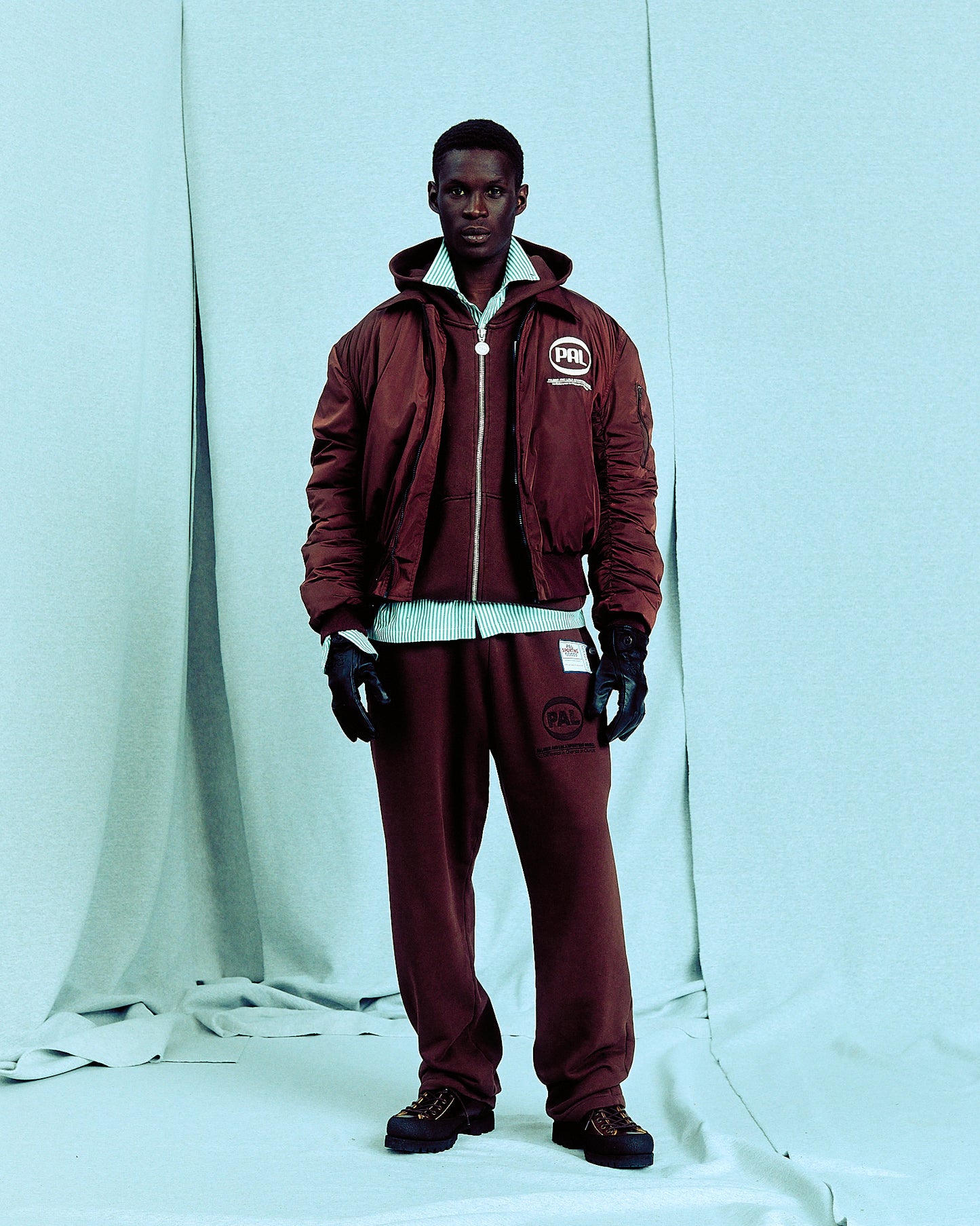 The Offcial PAL Sponsor Bomber Jacket Deep Mahogony