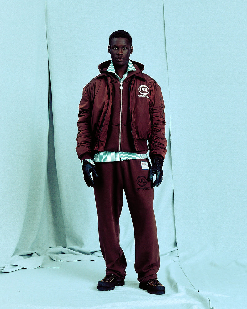 The Offcial PAL Sponsor Bomber Jacket Deep Mahogony