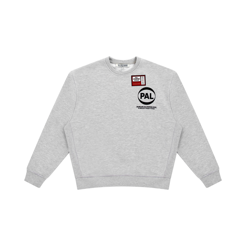 Pre Game Crewneck Light Gray Marl
